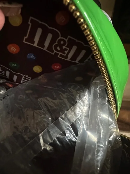 M&M'S Green Character Round Crossbody Bag Loungefly NWT - Picture 6 of 6